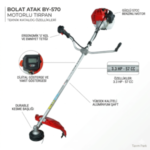 bolat by 570 motorlu tırpan – güçlü motor, profesyonel tarım performansı | tarım park
