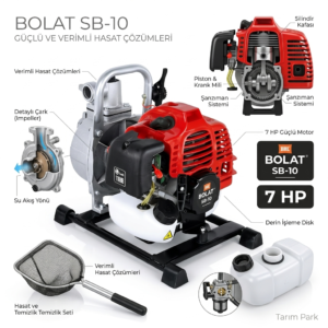 bolat sb 10 su motoru – güçlü motor, profesyonel tarım performansı | tarım park